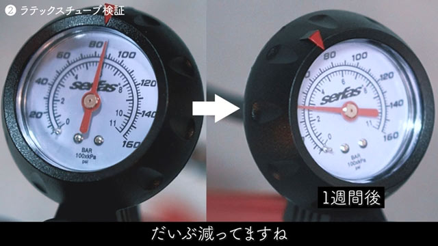 ラテックスチューブ検証結果